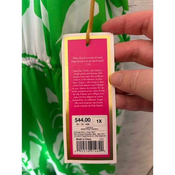Lilly Pulitzer target womens Boom Boom jumpsuit tropical pockets plus size  - Picture 4 of 16